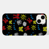 明るい蝶と日差し柄のスマホケース Case-Mate iPhoneケース (裏面 (横))