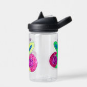 明るい蝶 ウォーターボトル (左面)