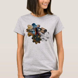 明るい衣服を追う Tシャツ