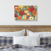 明るい表現豊かな庭園 キャンバスプリント (インサイチュ (寝室))