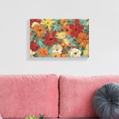 明るい表現豊かな庭園 キャンバスプリント (インサイチュ (リビング))