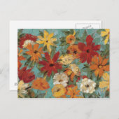 明るい表現豊かな庭園 ポストカード (正面/裏面)