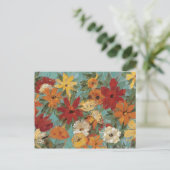 明るい表現豊かな庭園 ポストカード (スタンド正面)