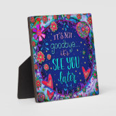 明るい表示あなた後の悔やみや弔慰の鼓膜 フォトプラーク (正面)