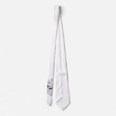 明るい西ハイランドホワイトテリア ネクタイ (裏面)