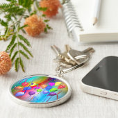 明るい誕生日バルーン キーホルダー (側面)