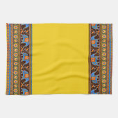 明るい象のキッチンタオル キッチンタオル (横)