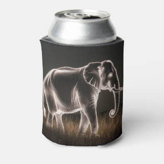 明るい象のシルエット 缶クーラー