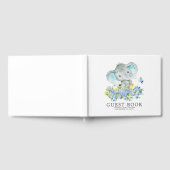 明るい象ベビーシャワーゲストブック ゲストブック (全面)