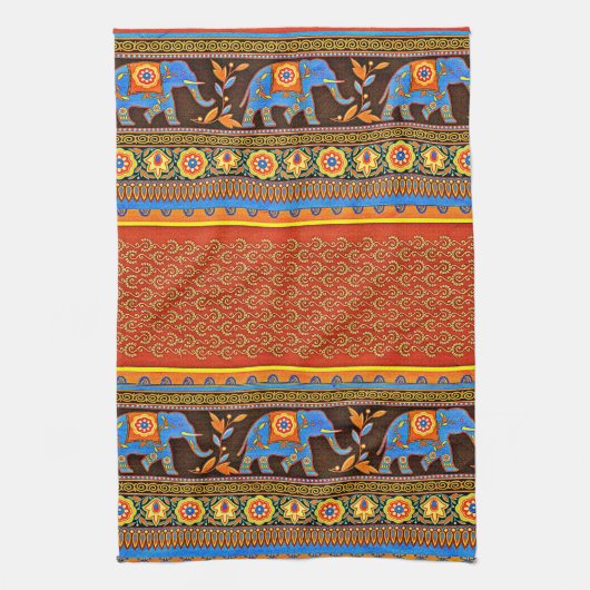 明るい象 キッチンタオル (縦)