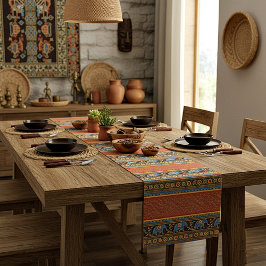 明るい象 ショートテーブルランナー