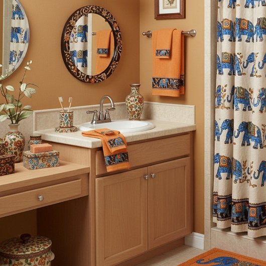 明るい象 バスタオルセット