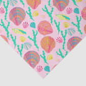 明るい貝殻と海苔の模様 薄葉紙 (詳細)