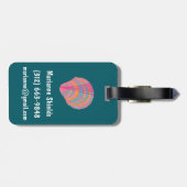 明るい貝類とカスタマイズ海藻 ラゲッジタグ (裏面横)