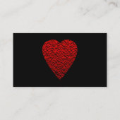 明るい赤いハート映像 名刺 (裏面)