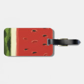 明るい赤い水の色スイカの荷物タグ ラゲッジタグ (裏面横)