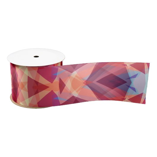 明るい赤すてき金のクリスマススター装飾品 サテンリボン (リール)