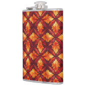 明るい赤とオレンジの秋紅葉 フラスク (左)