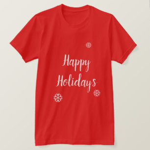 明るい赤と白 Tシャツ