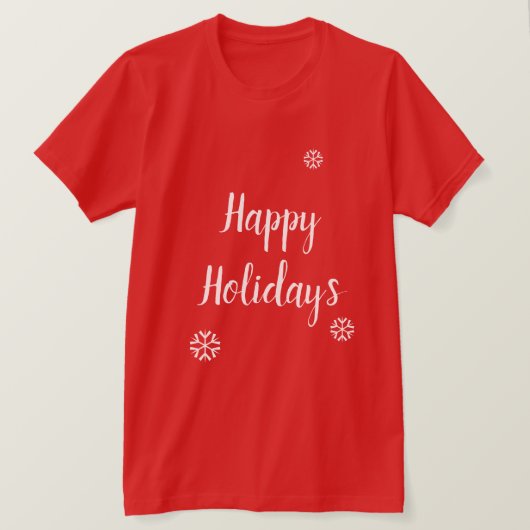 明るい赤と白 Tシャツ (デザイン正面)
