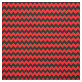 明るい赤と黒の山かっこ ファブリック (見本)