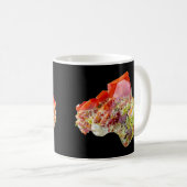 明るい赤のウルフェナイト試料マグカップ コーヒーマグカップ (正面右)