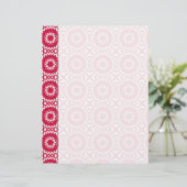 明るい赤のデイジーホイールのパターンのバインダーページ (スタンド正面)