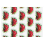 明るい赤のパンジー テーブルクロス (正面(横))