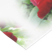 明るい赤のパンジー テーブルクロス (アングル)