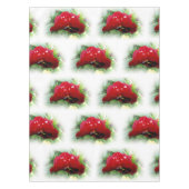 明るい赤のパンジー テーブルクロス (正面)