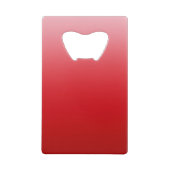 明るい赤の壁紙の背景 クレジットカード栓抜き (正面)