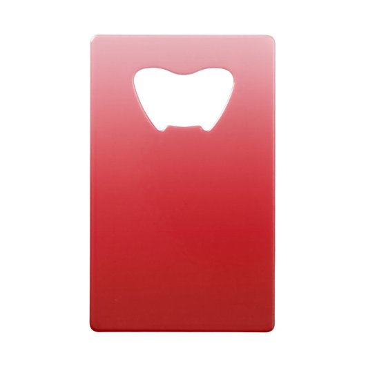 明るい赤の壁紙の背景 クレジットカード栓抜き (裏面)