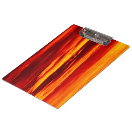 明るい赤の夕日 クリップボード