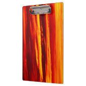 明るい赤の夕日 クリップボード (左)