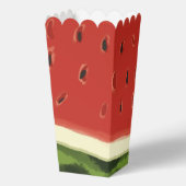 明るい赤の水の色のスイカのポップコーンの好意ボックス フェイバーボックス (裏面)