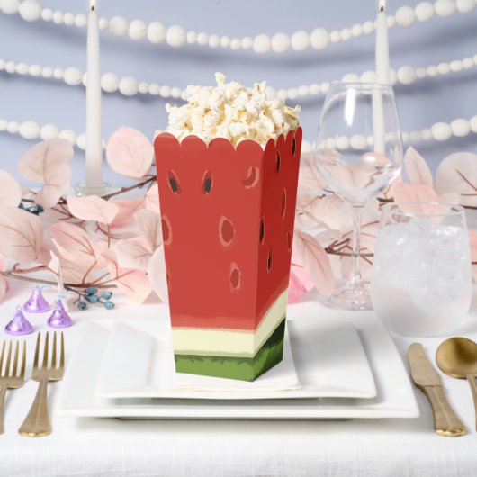 明るい赤の水の色のスイカのポップコーンの好意ボックス フェイバーボックス (ウェディング)