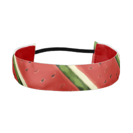 明るい赤の水の色スイカ非ヘッドバスリップまたは滑ることンド アスレチックヘッドバンド