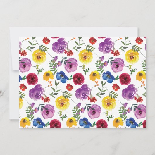 明るい赤はっきりしたちゃんシャワー サンキューカード (裏面)