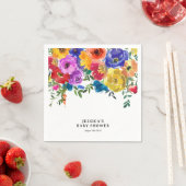 明るい赤はっきりしたちゃんシャワー スタンダードカクテルナプキン (インサイチュ)