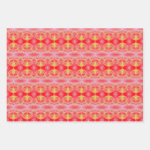 明るい赤は任意の色に変更できる ラッピングペーパーシート (正面3)