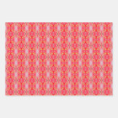 明るい赤は任意の色に変更できる ラッピングペーパーシート (正面)