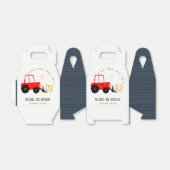 明るい赤イエローディガーキッズ任意の年齢誕生日 フェイバーボックス (折り畳みなし)