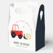 明るい赤イエローディガーキッズ任意の年齢誕生日 フェイバーボックス (オープン)