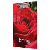 明るい赤バラ花美しいフローラ クリップボード (左)