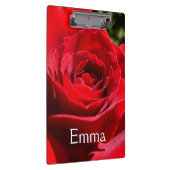 明るい赤バラ花美しいフローラ クリップボード (右)