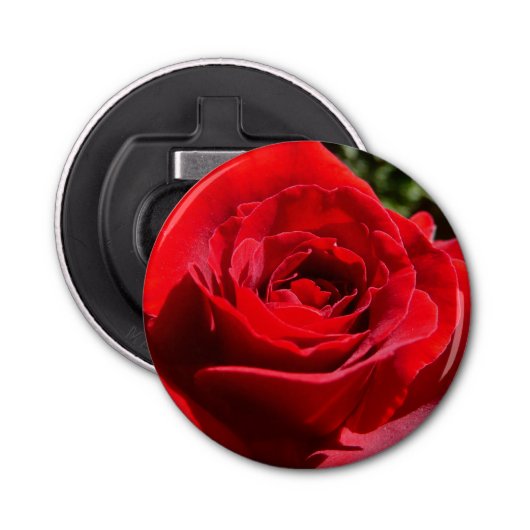 明るい赤バラ花美しいフローラ 栓抜き (正面)