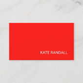 明るい赤モダンプロフェッショナルネットワーク 名刺 (正面)