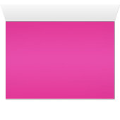 明るい赤紫色およびターコイズフローラテーブル番号カード (内部横(下))