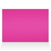 明るい赤紫色およびターコイズフローラテーブル番号カード (内部横(上))