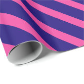 明るい赤紫色および紫色のストライプ ラッピングペーパー (ロールコーナー)